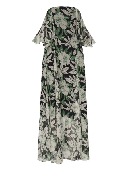  Loewe Floral-print Maxi Dress - Green 