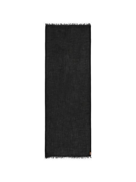  Loewe Fringed Scarf - Black 