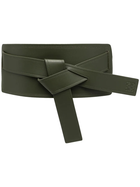  Loewe Gate Leather Belt - Green 
