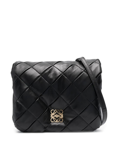 Loewe Goya Puffer Crossbody Bag - Black 