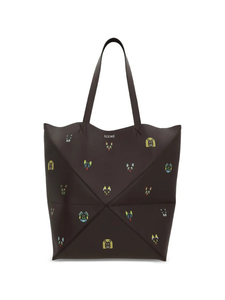  Loewe Graphic Print Shoulder Bag - Brown 
