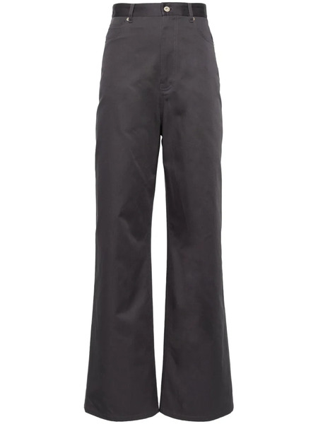  Loewe High-waist Wide-leg Trousers - Grey 
