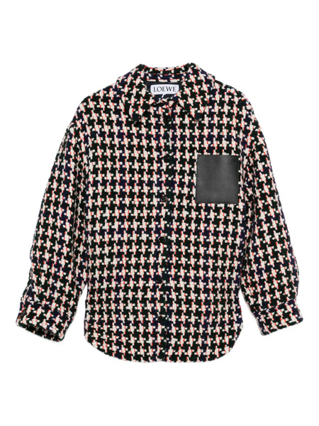  Loewe Houndstooth-pattern Jacket - Blue 