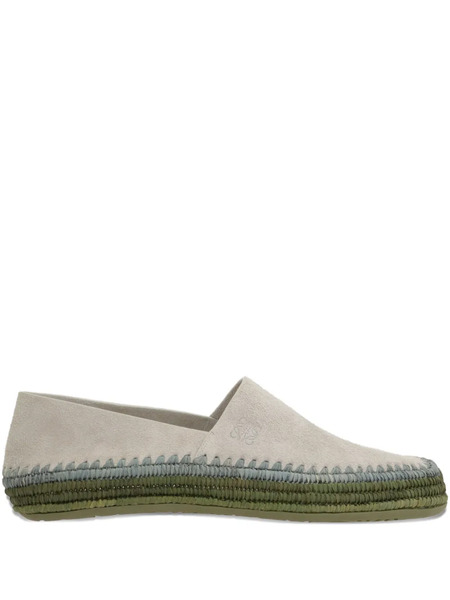  Loewe Leather Espadrilles - Grey 