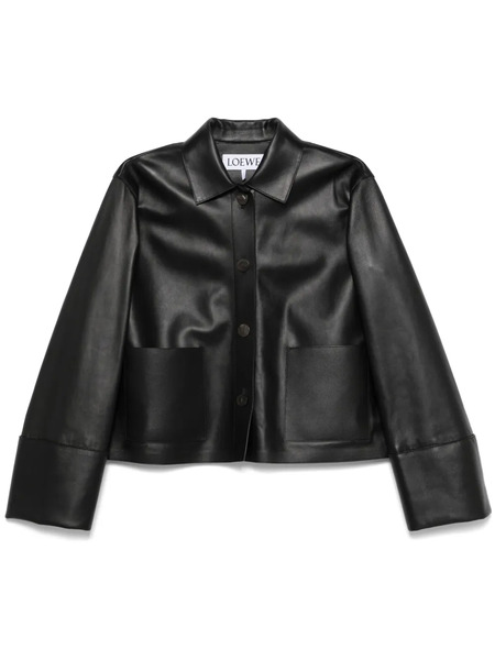  Loewe Leather Jacket - Black 