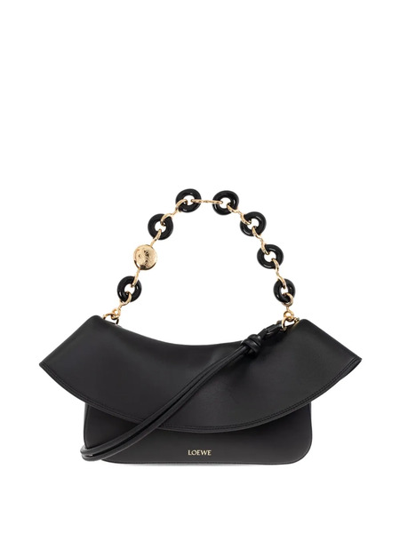  Loewe Leather Shoulder Bag - Black 