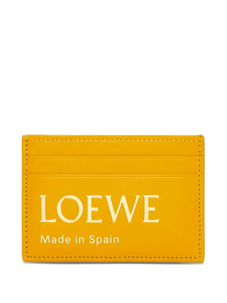  Loewe Logo-detail Card Holder - Yellow 