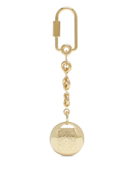  Loewe Logo-engraved Sphere Keyring - Gold 