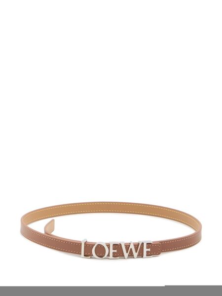  Loewe Logo-lettering Belt - Brown 