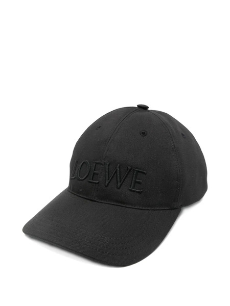  Loewe Logo-motif Hat - Black 