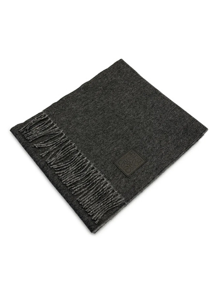  Loewe Logo-patch Scarf - Grey 