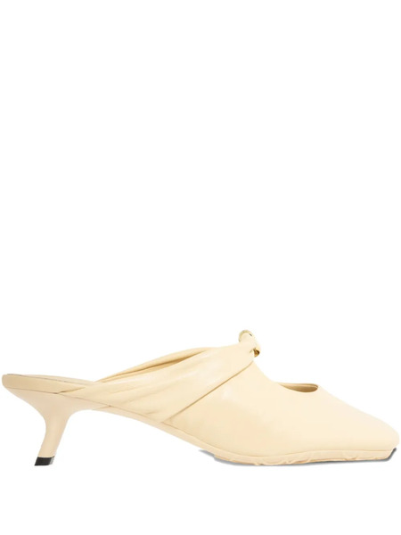  Loewe 45mm Pebble Soft Mules - Yellow 