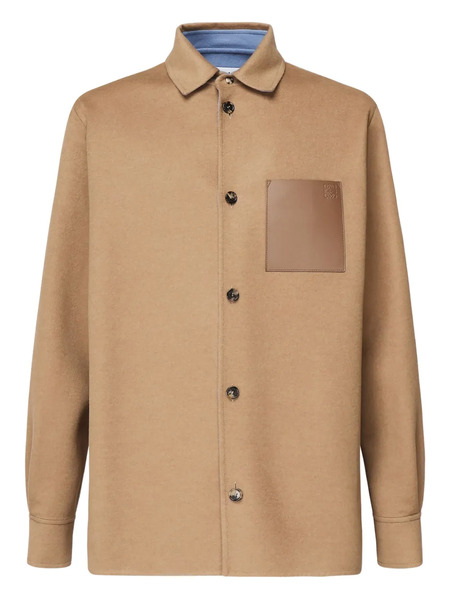  Loewe Patch-pocket Shirt Jacket - Brown 