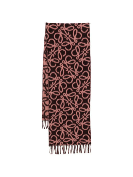  Loewe Patterned Scarf - Brown 