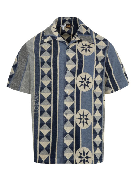  Loewe Patterned Short-sleeves Shirt - Blue 