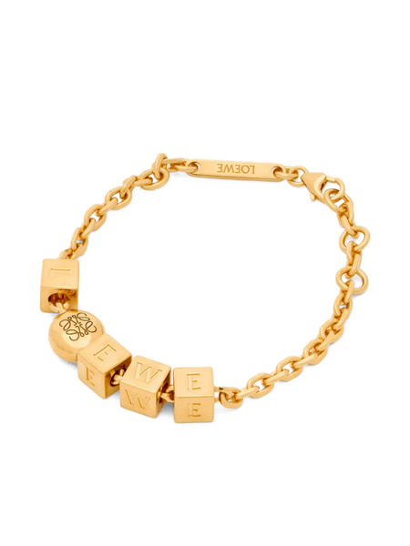  Loewe Pebble-cube Bracelet - Gold 