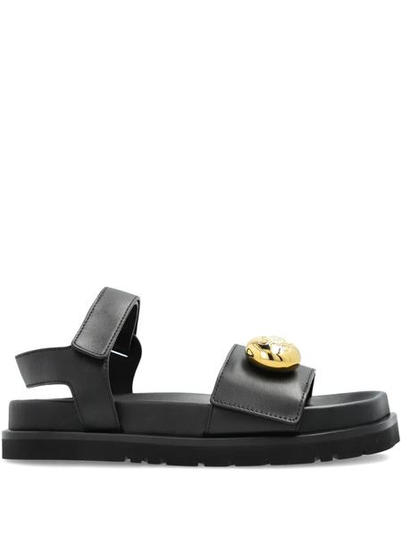  Loewe Pebble Leather Sandals - Black 