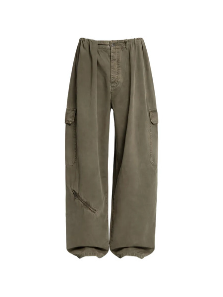  Loewe Pleated Cargo Pants - Green 
