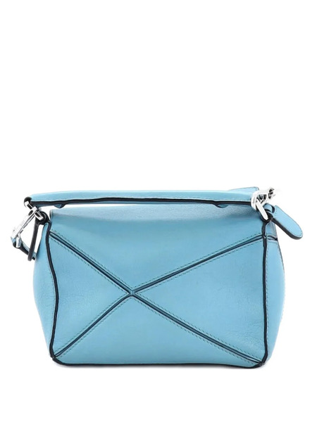  Loewe Pre-owned Puzzle Bag Leather Mini Crossbody Bag - Blue 