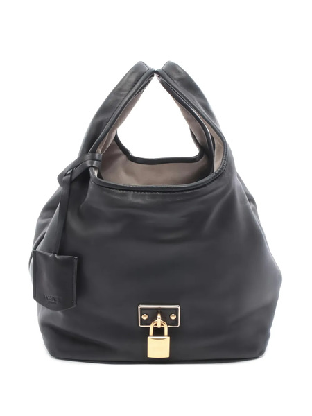  Loewe Pre-owned 2000s Callier Leather Tote Bag - Black 