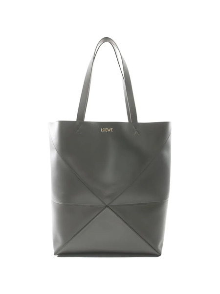  Loewe Pre-owned 2020s Fold Leather Shoulder Bag - Grey 