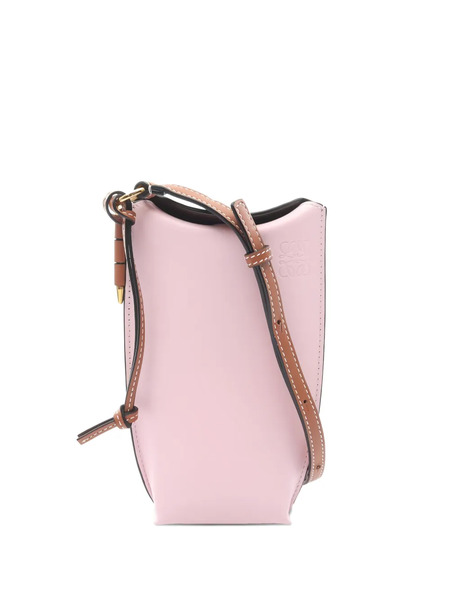  Loewe Pre-owned 10s Gate Pocket Leather Shoulder Bag - Pink 