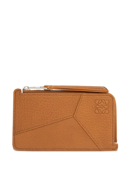  Loewe Puzzle Coin Zip Cardholder - Brown 