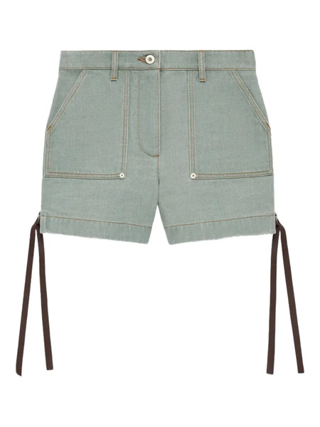  Loewe Side-tie Pocket Shorts - Green 