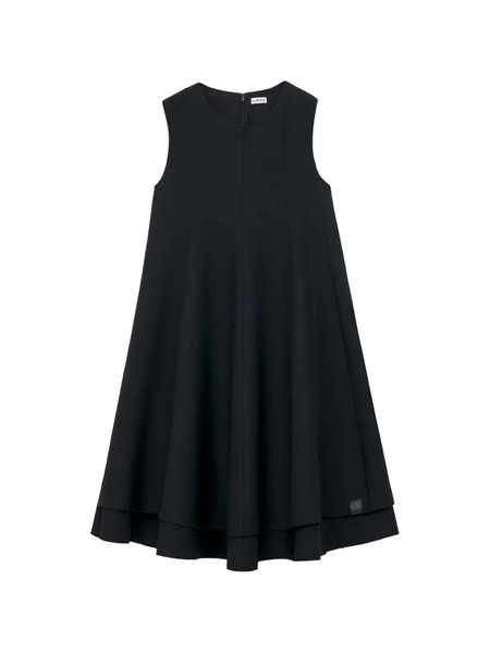  Loewe Sleeveless Crew Neck Mini Dress - Black 