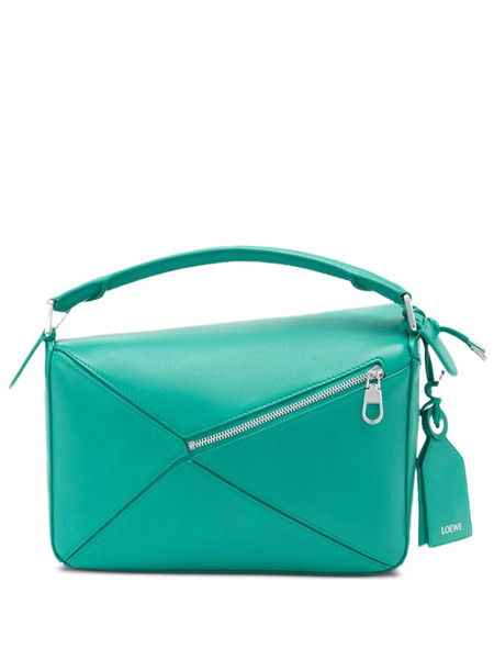  Loewe Soft Puzzle Geometric Leather Tote Bag - Blue 