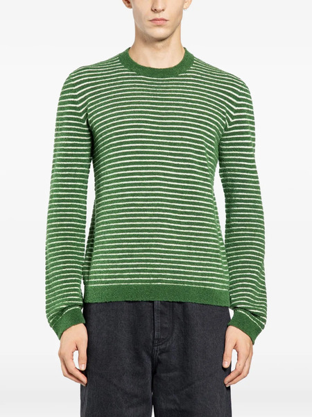  Loewe Striped Crew-neck Sweater - Green 
