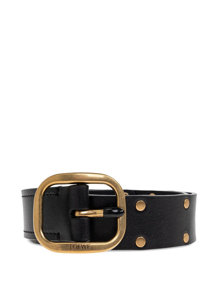  Loewe Studded Buckle Belt - Black 