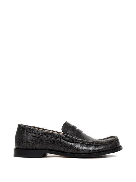  Loewe Textured Penny Loafers - Black 