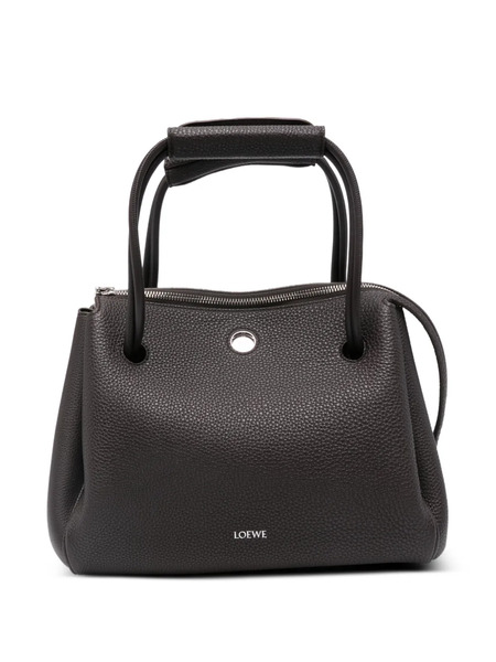  Loewe Top-handles Textured-leather Satchel Bag - Brown 