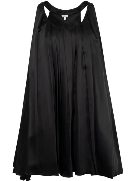  Loewe Trapeze Mini Dress - Black 