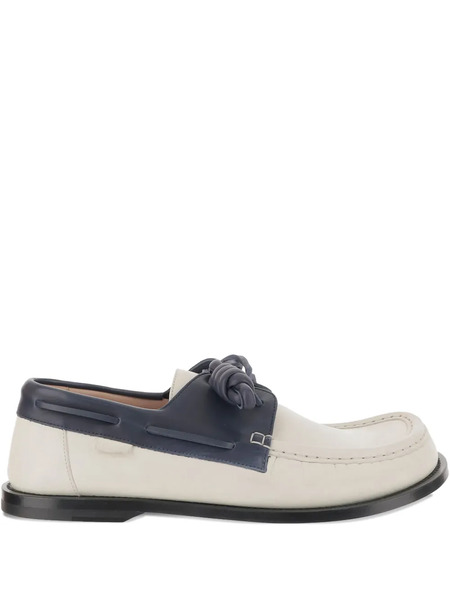  Loewe Two-tone Boat Shoes - White 