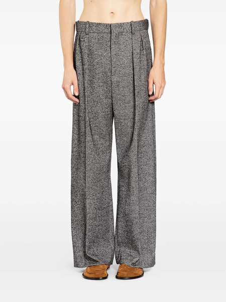 Loewe Wide-leg Twill Trousers - Grey 