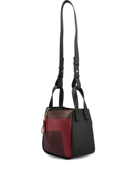  Loewe X Albers Hammock Panelled Leather Tote Bag - Black 