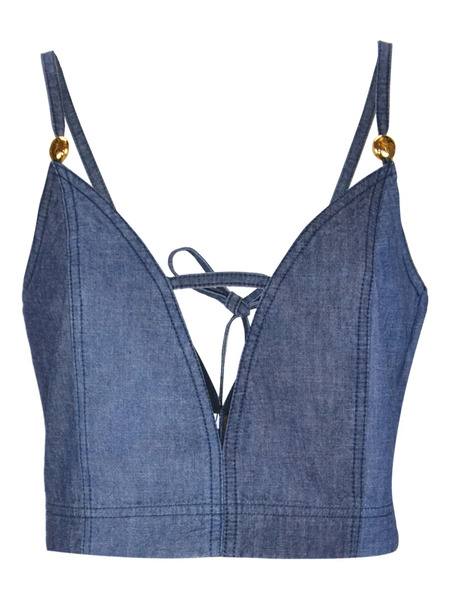  Loewe X Paula's Ibiza Tie-fastening Top - Blue 