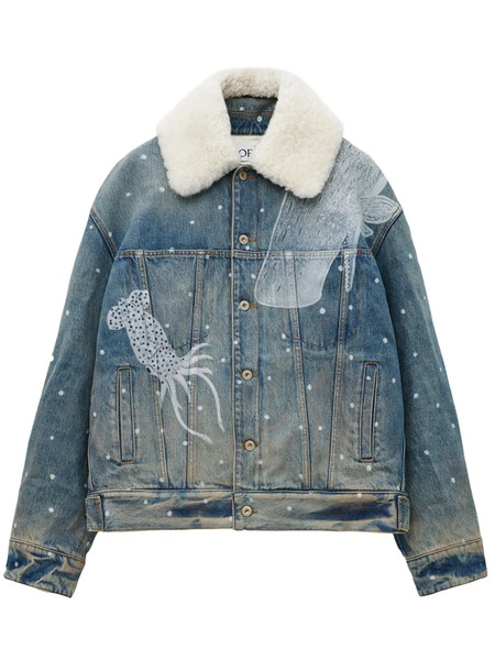  Loewe X Suna Fujita Jacket In Denim - Blue 