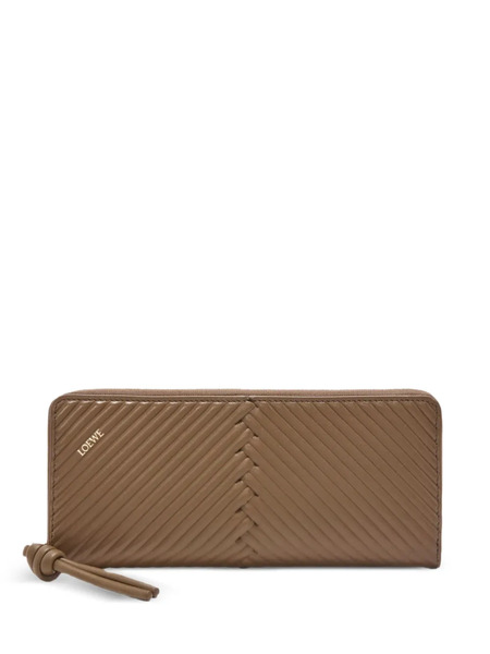  Loewe Zip Calfskin Wallet - Neutrals 