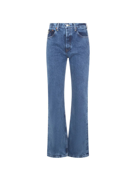  Lois Jeans Logo-patch Flared Jeans - Blue 