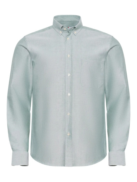 Loja Das Meias Button Long-sleeves Shirt - Green 