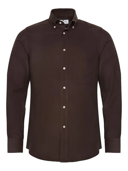 Loja Das Meias Button Pocket Shirt - Brown 