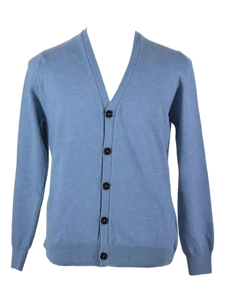  Loja Das Meias Buttoned Cardigan - Blue 