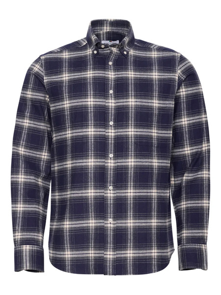  Loja Das Meias Buttoned Check-pattern Shirt - Blue 