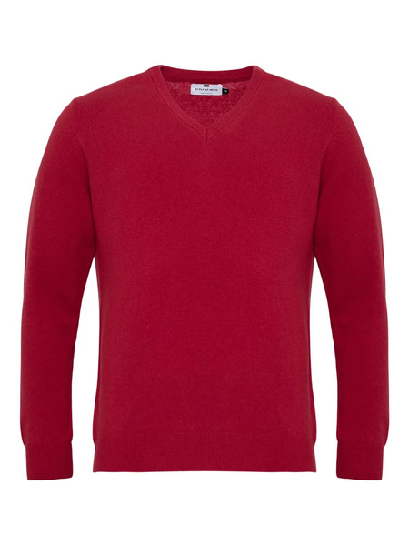  Loja Das Meias V-neck Wool Sweater - Red 