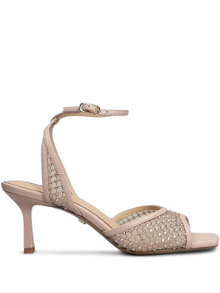  Lola Cruz 65mm Crystal-embellished Sandals - Neutrals 