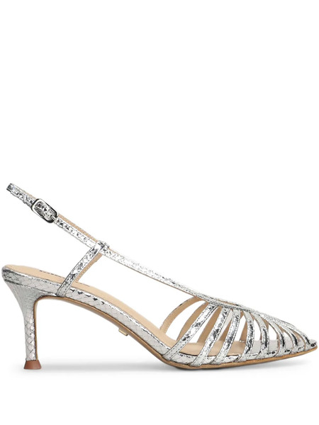  Lola Cruz 80mm Diana Sandals - Silver 
