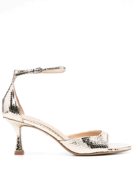  Lola Cruz 65mm Leather Sandals - Gold 